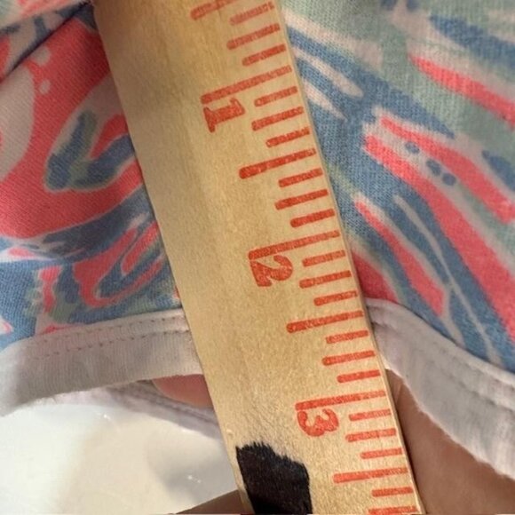 Lilly Pulitzer Shorts Womens XS Pink Blue Tropical Print Drawstring Pockets - Picture 8 of 8